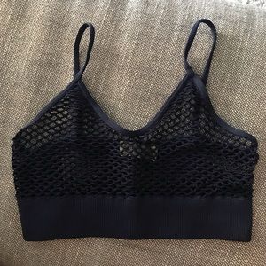 Navy mesh bralette